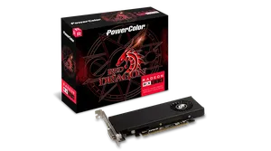 PowerColor Red Dragon Radeon RX 550 4GB GDDR5 Perfil bajo